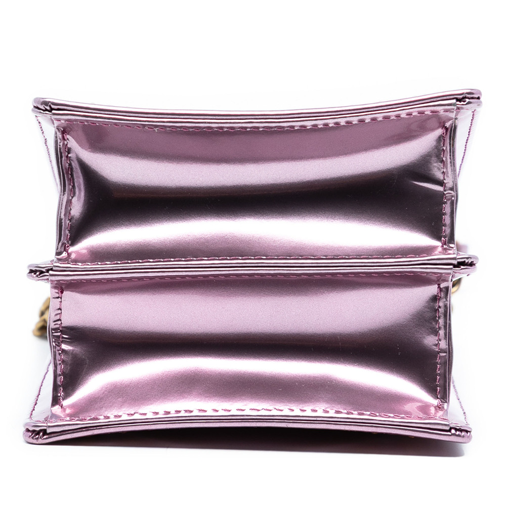 Pre-Loved Dior Metallic Studded Calfskin Vertical Diorama - Picture 3 of 8